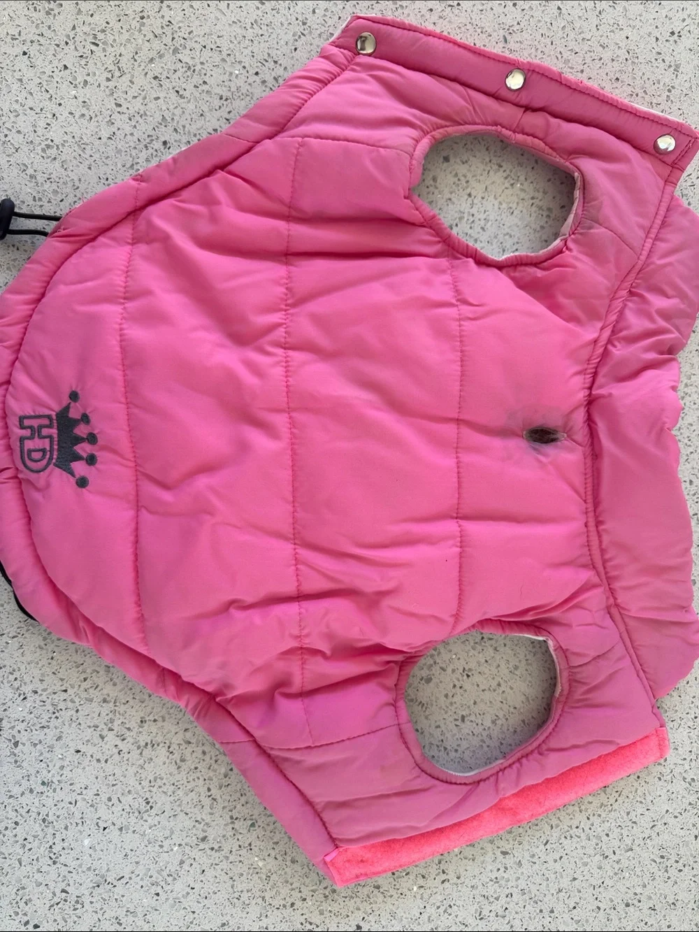 Pink Argyle Quilted Dog Vest